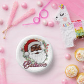 ブラックサン信じタメラニンマンクリスマス応援 ペーパーボウル (パーティー)