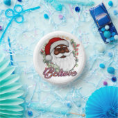 ブラックサン信じタメラニンマンクリスマス応援 ペーパーボウル (パーティー)