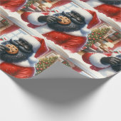 ブラックサン食べ物タ紙のクッキー ラッピングペーパー (角)