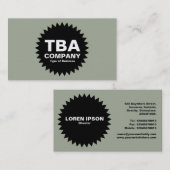 ブラックサークルスター – デザートセージ 名刺 (正面/裏面)