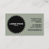 ブラックサークルスター – デザートセージ 名刺 (裏面)