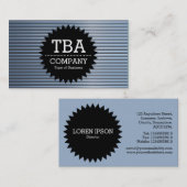 ブラックサークルスターv2 – クロムチューブ 名刺 (正面/裏面)