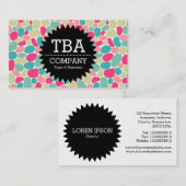 ブラックサークルスターv2 -抽象芸術160417 – カラーv2 名刺 (正面/裏面)