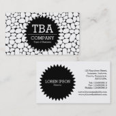 ブラックサークルスターv2 -抽象芸術160417 名刺 (正面/裏面)