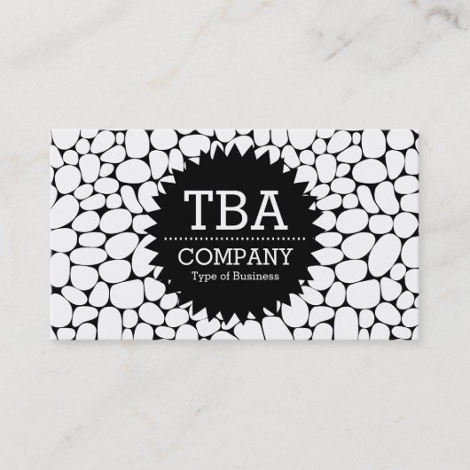 ブラックサークルスターv2 -抽象芸術160417 名刺 (正面)