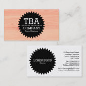 ブラックサークルスターv2 – 木材05 名刺 (正面/裏面)