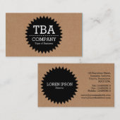 ブラックサークルスターv2 – 段ボール 名刺 (正面/裏面)