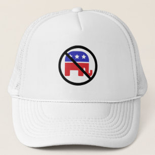 ブラックサークルノーサインアンチGOP政治意見 キャップ