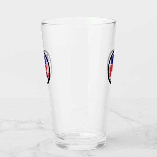 ブラックサークルノーサインアンチGOP政治意見 タンブラーグラス (左)