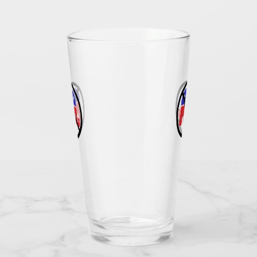 ブラックサークルノーサインアンチGOP政治意見 タンブラーグラス (右)