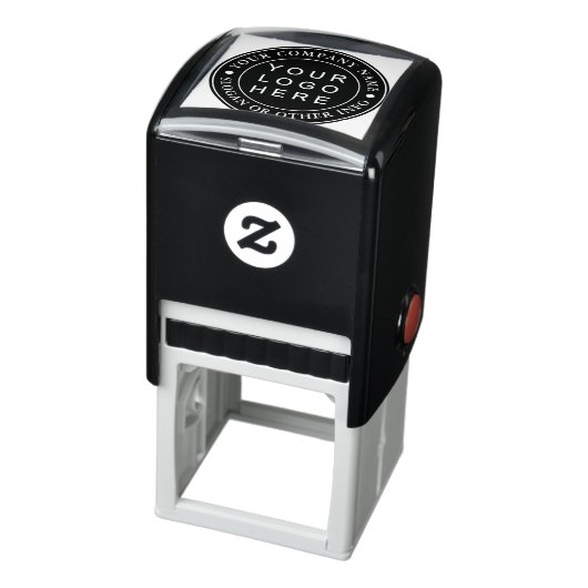 ブラックサークルビジネスロゴカスタム セルフインキングスタンプ (商品)