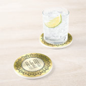 ブラックサークルマンダラ&メタル金ゴールド コースター (側面)