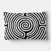 ブラックサークルラビリンスファインアート アクセサリーポーチ (裏面)