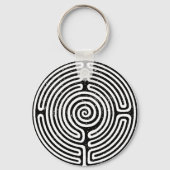 ブラックサークルラビリンスファインアート キーホルダー (裏面)