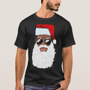 ブラックサ信じンタクラウスアフリカンアメリカンSanta B Tシャツ