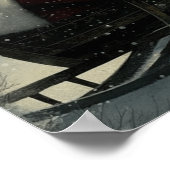 ブラックサ威厳のあるンタの魔法のそり乗り ポスター (角)