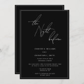 ブラックザナイトリハーサルディナー招待状 招待状 (正面/裏面)