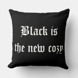 ブラックザニューコージーゴシックスタイルタイポグラフィ クッション