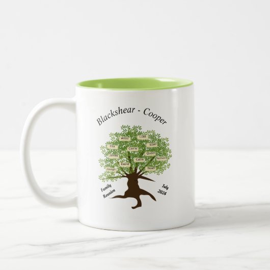 ブラックシアークーパーファミリー懇親会マグ ツートーンマグカップ (左)
