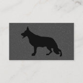 ブラックシェパードドッグイラストレーション 名刺 (正面)