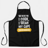 ブラックシェフカスタマイズパーソナライズドミームメンズウォメンズ エプロン (正面)