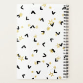 ブラックシェブロン金ゴールド星が彼らの間違ったプランナーを証明 プランナー手帳 (裏面)