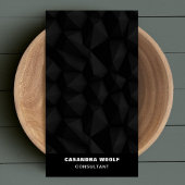 ブラックシエレガントック幾何プロフェッショナル 名刺