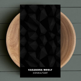 ブラックシエレガントック幾何プロフェッショナル 名刺