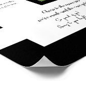 ブラックシグネチャメモリーズオートグラフ卒業 ポスター (角)