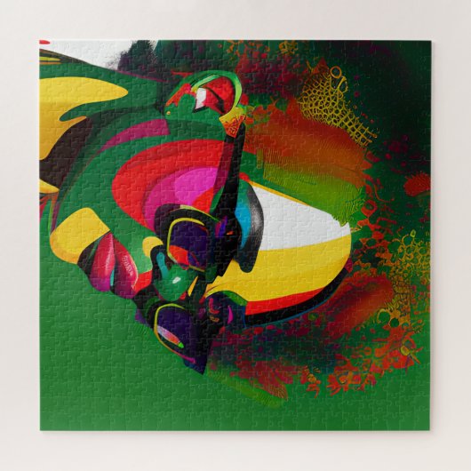 ブラックシスタギャルメラニン女性十二番目のクイーン ジグソーパズル (横)