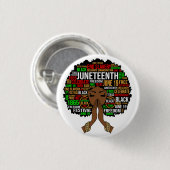 ブラックシスタギャルメラニン女性十二番目のクイーン 缶バッジ (正面&裏面)