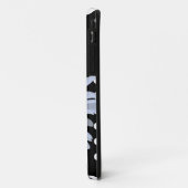 ブラックシックホワイト水玉模様おもしろいカスタムデイジー Case-Mate iPhoneケース (裏面/左)