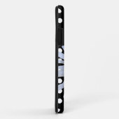 ブラックシックホワイト水玉模様おもしろいカスタムデイジー Case-Mate iPhoneケース (裏面/右)