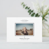 ブラックシック洗練されたミニマリストの写真葬儀 (スタンド正面)