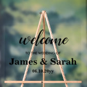 ブラックシッ結婚クサイネージエントランスへようこそ アクリルサイン (ニュートラル)