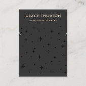 ブラックシテラルスターネックレスブレスリー 名刺 (正面)