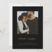 ブラックシテリア結婚式招待状 招待状 (裏面)