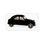 ブラックシトロエン 2CV ラベル (正面)