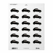 ブラックシトロエン 2CV ラベル (フルシート)