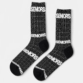 ブラックシニア高齢者ソックス ソックス (左)