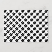 ブラックシネマチケットキッズバースデーパーティーチケット エンクロージャーカード (裏面)