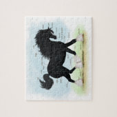 ブラックシャイアホース教育解剖図 ジグソーパズル (縦)