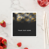 ブラックシャドウとヒョウ印刷エキゾチックパーティー スタンダードカクテルナプキン (インサイチュ)