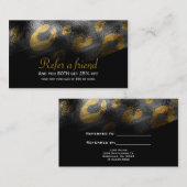 ブラックシャドウとLeopardプリントクライアント紹介カード 紹介カード (正面/裏面)