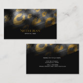 ブラックシャドウ&レオパードプリントエキゾチック 名刺 (正面/裏面)