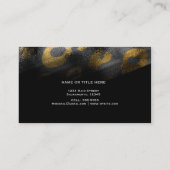 ブラックシャドウ&レオパードプリントエキゾチック 名刺 (裏面)