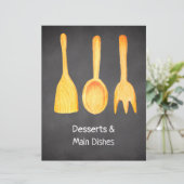 ブラックシャルボードイエローアプリケートレシピ分周器 (スタンド正面)