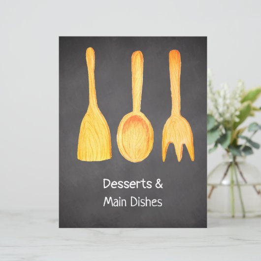 ブラックシャルボードイエローアプリケートレシピ分周器 (スタンド正面)