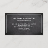 ブラックシャルボードスキューバダイビングインストラクター 名刺 (裏面)