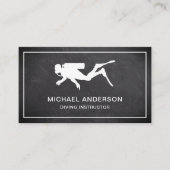 ブラックシャルボードスキューバダイビングインストラクター 名刺 (正面)